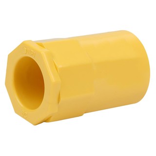 Joints PVC CONNECTOR-TOT SCG 3/4" YELLOW Conduit, accessories Electrical work ข้อต่อ ข้อต่อเข้ากล่อง PVC SCG 3/4 นิ้ว สี