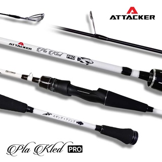 คันเบ็ด  PLAKLED PRO ตกปลา ATTACKER ปลาเกล็ดโปร 2ท่อน 7.6-9 ฟุต คันเบ็ดตกปลา คันสปิน คันตีเหยื่อปลอม