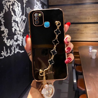 เคสโทรศัพท์มือถือแบบนิ่ม กันกระแทก พร้อมสายคล้องข้อมือ สําหรับ Infinix Hot 11S 11S NFC 11 Pro Note 8i 10 10 Pro 11 Note 12 G96 S17