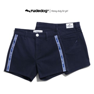 Rudedog กางเกงขาสั้นหญิง สีกรม รุ่น Side classic