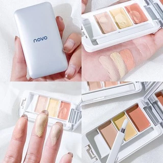 คอนซิลเลอร์เนื้อครีม Novo Concealer [5350] เนื้อดี ปกปิดมิดชิด ใช้สำหรับปกปิดรอยคล้ำใต้ตาและริ้วรอยต่างๆ