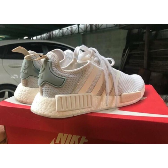 adidas nmd r1 white tactile green