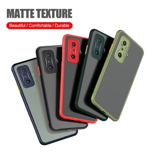 Colorful Frame Matte Case For Xiaomi Poco F4 GT 5G NFC PocoF4 F 4 Poko Poxo F4GT 6.67" Camera Protect Bumper Phone Cover Coque