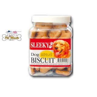 (รสเนื้อ)SLEEKY Biscuit บิสกิตสำหรับสุนัข 340 g