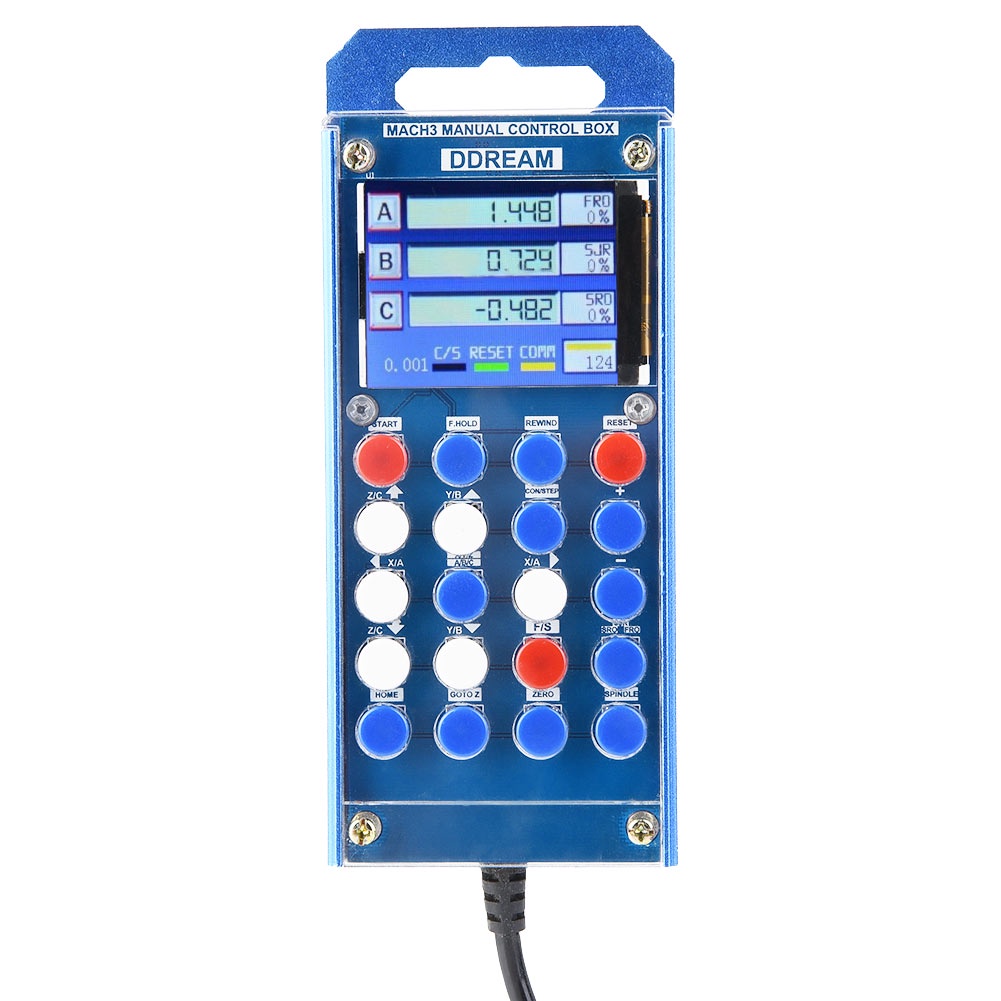 December305 6 Axis Mach3 Digital LCD Display Hand Manual Control Box ...