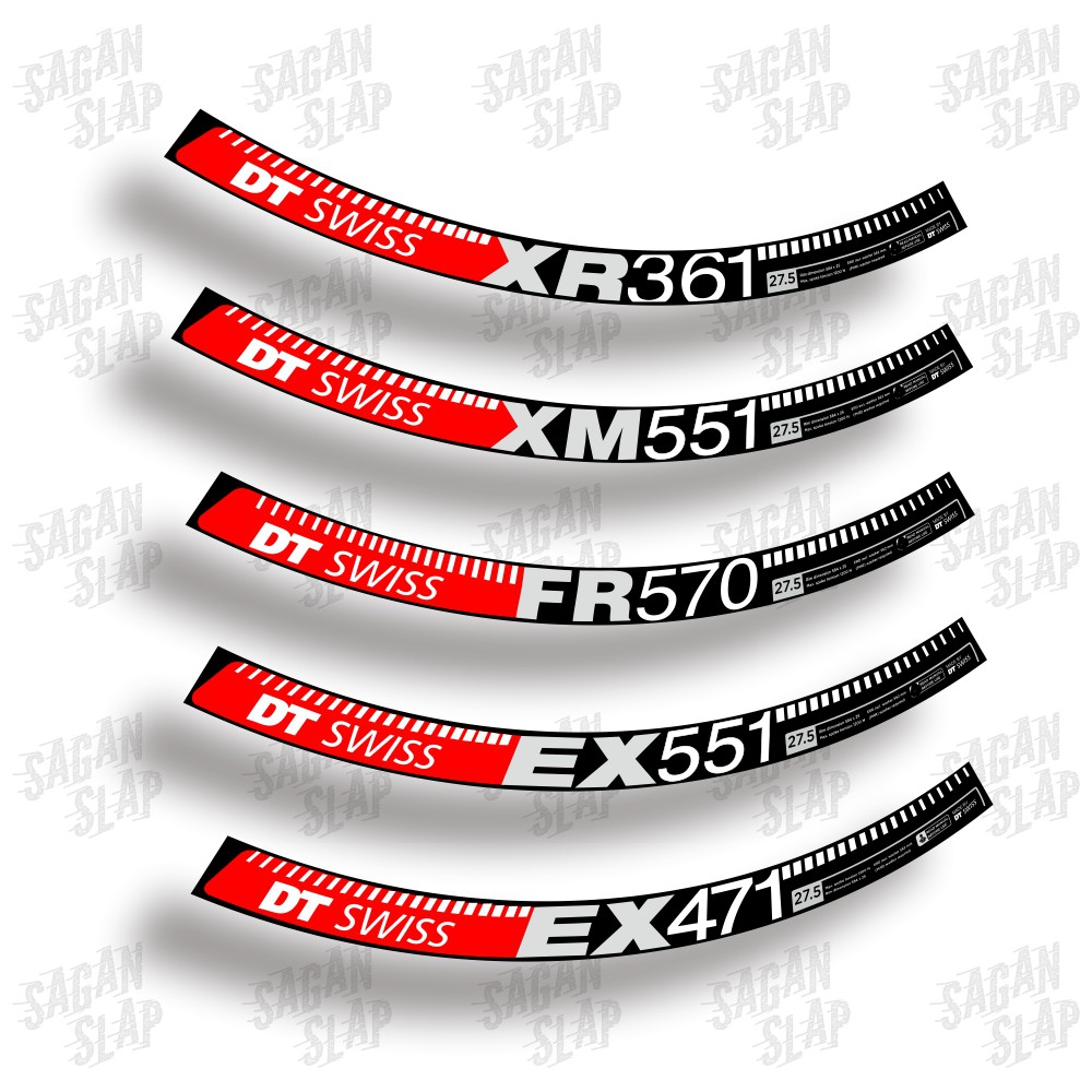 รูปลอกขอบ DT Swiss XR361 EX471 FR570 XM551 EX551 สติ๊กเกอร์ขอบจักรยาน MTB