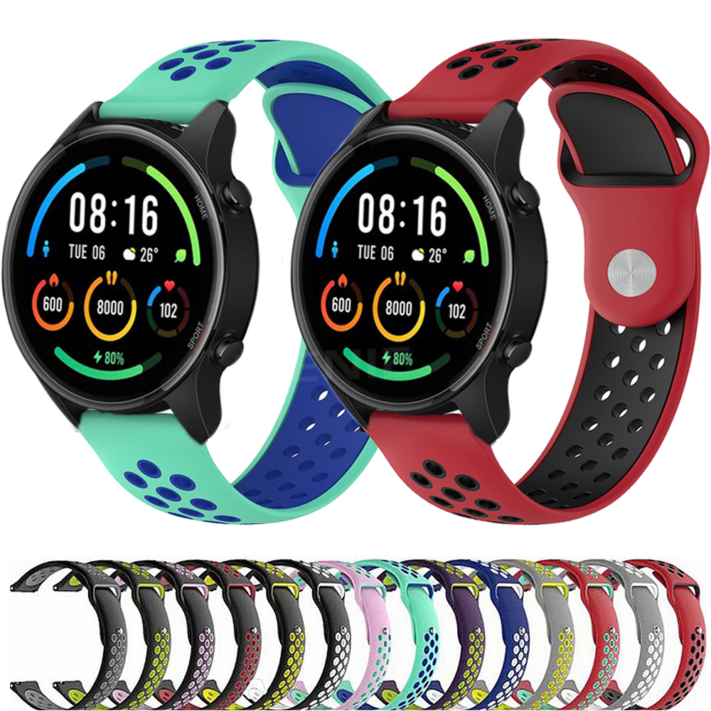 สายนาฬิกาข้อมือซิลิโคน 22 มม . สําหรับ Xiaomi Mi Watch