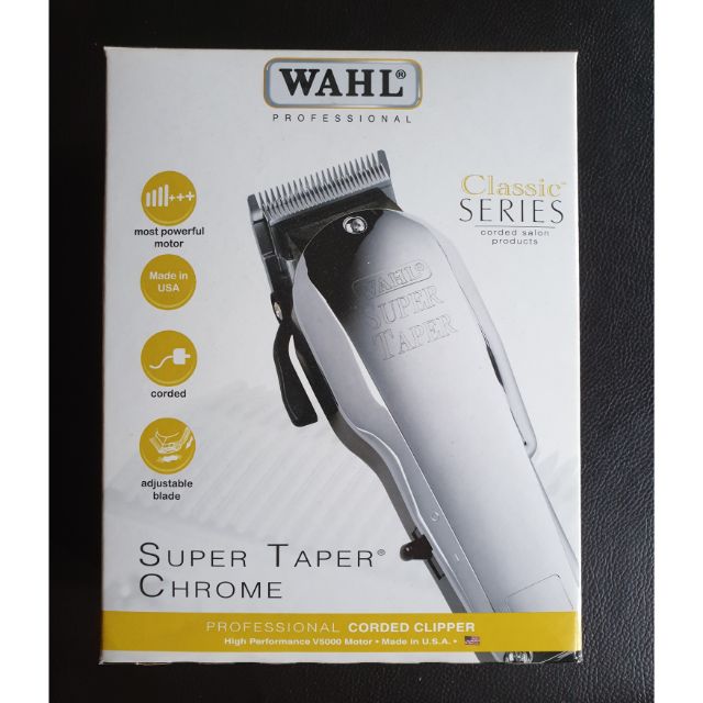 ปัตตาเลี่ยน WAHL Super Taper Chrome จาก USA ‼️มือ2 สภาพมือ1 แท้💯