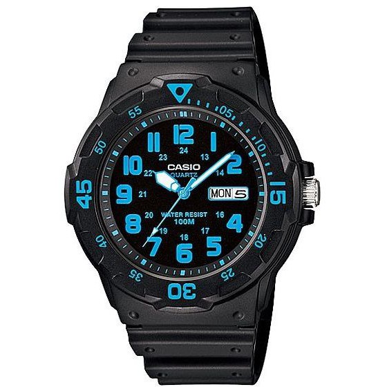 CASIO นาฬิกาข้อมือผู้ชาย รุ่น MRW-200H-2BVDF - สีฟ้า