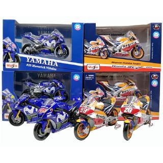 maisto 1:18 motogp 2018 yamaha yzr - m 1 vr 46 # 46 rossi rc 213 โมเดลตุ๊กตาของเล่นสําหรับเด็ก/ผู้ใหญ่