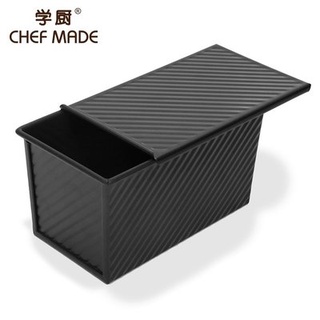 CHEFMADE WK9287 พิมพ์ขนมปัง สีดำ มีลอน (450g)