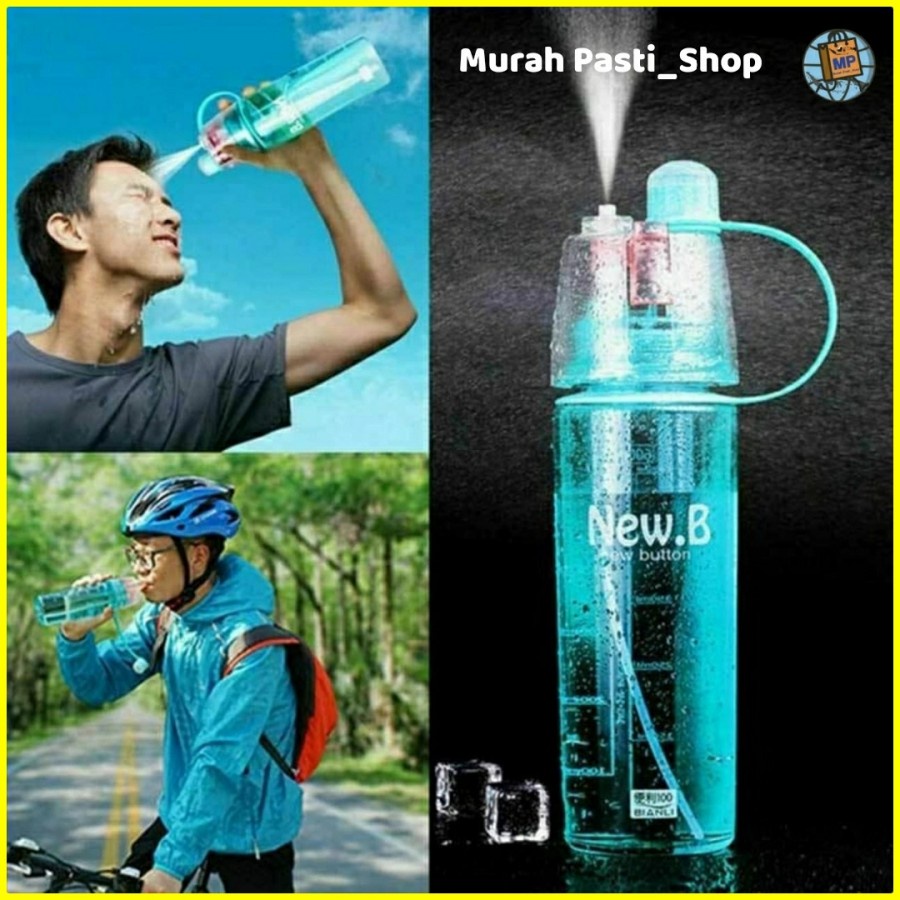 ใหม่ B Now E Sport Water Bottle 600ML Spray Drinking Bottle