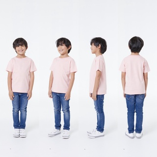 KD05 PINK : เสื้อเด็ก KID T-Shirt : BASIC COTTON 100% C20