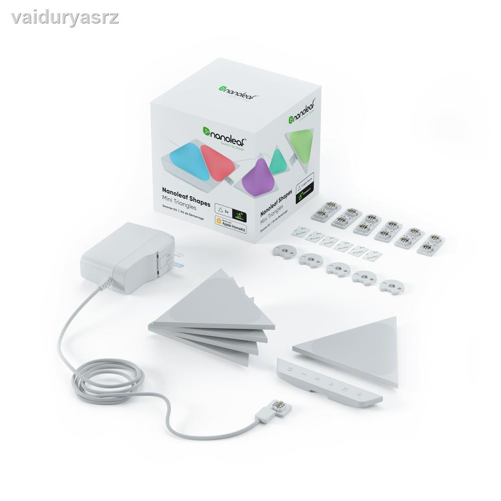 🐝คุณภาพสูง🐝❆❐Nanoleaf Shapes Mini Triangle Smarter Kit [5 Panels] แผงไฟอัจฉริยะ ใช้ร่วมกับ Shapes He