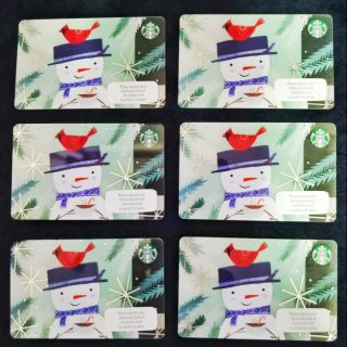 Starbucks Thailand 2018 -​Christmas Snowman card.