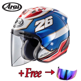 Arai หมวกกันน๊อครถจักรยานยนต์ Rx 7 X Vz -ram Mmport Iocomotive 3 / 4 Four Seasons + 1 Free Lens