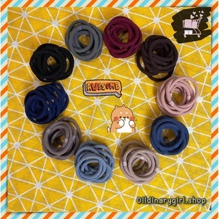 ถูกที่สุด!! ยางรัดผมแพค 100 เส้น แบบหนา มัดผมแฟชั่น มีจี้ ราคาถูก คุณภาพดี สีสันสวยงาม