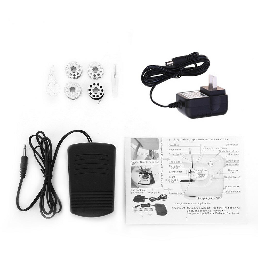 จักรเย็บผ้า ไฟฟ้า มินิ ขนาดพกพา Mini Sewing Machine จักรเย็บผ้าขนาดเล็ก พกพาสะดวก (สีม่วง) รูปที่ 2