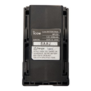 แบตเตอรี่วิทยุสื่อสาร ICOM IC-30FX (BP-232NR) 2,600mAh เทียบเท่า