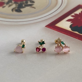 A.piece จิวแสตนเลส [stainless steel] Fruit piercing🍒🍎 (ราคาต่อ 1 ข้าง) (AP139)