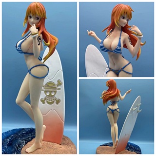 ใหม่ โมเดลฟิกเกอร์ One Piece Nami Action Figure Surfing Nami ของเล่นสําหรับเด็ก