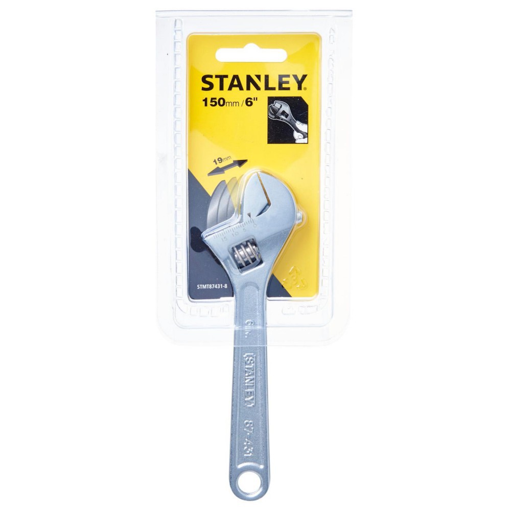 STANLEY 87-430 ประแจเลื่อนชุบขาว 4" 102mm.