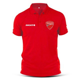 เสื้อโปโลผ้าฝ้ายพิมพ์ลาย Ducati Polo