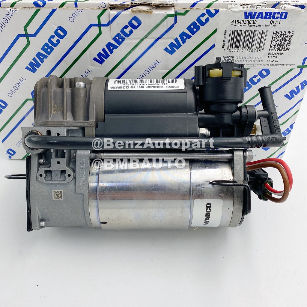 BENZ ปั๊มลมไฮโดรลิกโช๊คอัพ / ปั๊มลมแอร์เมติก W220 เบอร์  211 320 03 04 ยี่ห้อ WABCO 4154033030 (MADE