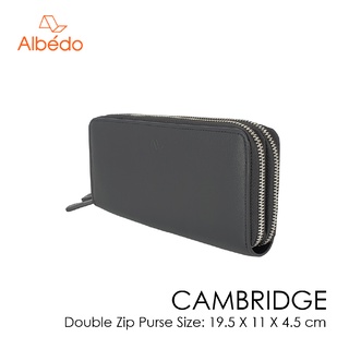 [Albedo] CAMBRIDGE DOUBLE ZIP PURSE กระเป๋าสตางค์/กระเป๋าเงิน/กระเป๋าใส่บัตร  รุ่น CAMBRIDGE-CB04199