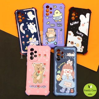 Samsung A13/A23/A33 5g/A53 5g/A73 5g เคสมือถือนิ่มTPU ซิลิโคนมุมกันกระแทกกันเลนส์กล้อง พิมพ์ลายการ์ตูน