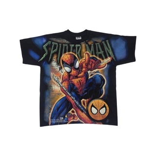 เสื้อยืดโอเวอร์ปริ้น / OVP SPIDER MAN Vintage 90’ Size “L / XL ผ้าฟอกงานดี งานสวยเหมือนเก่า โปรดระบุไซร้ด้วยน่ะครับ