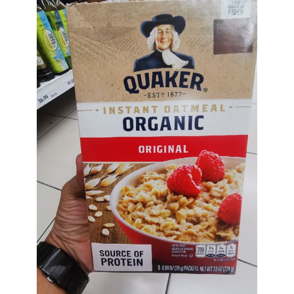 QUAKER ORGANIC INSTANT OATMEAL