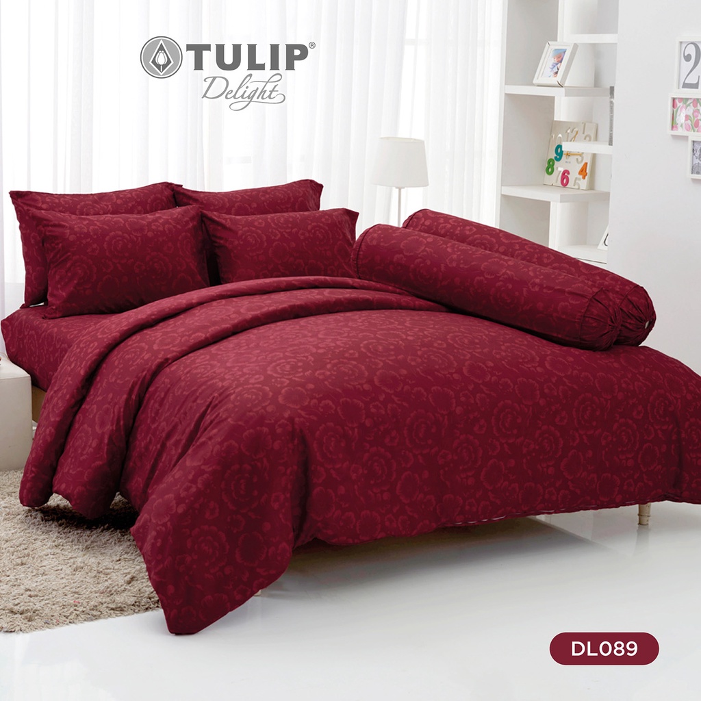 TULIP Delight พิมพ์ลาย DL089 ลายดอกไม้โทนสีสด ชุดผ้าปูที่นอน ผ้าปูที่นอน ผ้าห่มนวม พิมพ์ลายสวยงาม สัมผัสนุ่ม