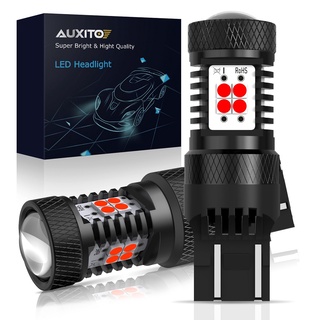 Auxito หลอดไฟเบรกแคนบัส LED W21 5W 7443 T20 7443 7440 สําหรับสํารองไฟถอยหลัง 2 ชิ้น