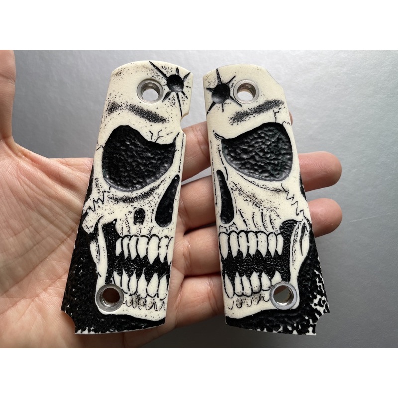 ด้ามจับเรซิ่นสำหรับ COLT M1911 A1 ขนาด Full Sizeลำกล้อง 4-5 นิ้ว ได้ทุกยี่ห้อ ที่มีเซฟตี้ฝั่งเดียว