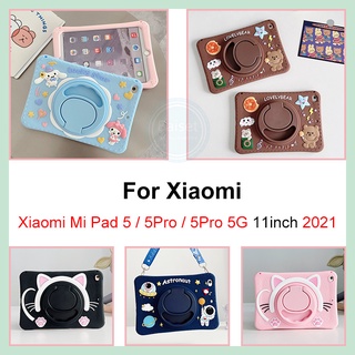 เคสซิลิโคน ลายการ์ตูน หมุนได้ 360 องศา 11 นิ้ว สําหรับ Xiaomi Pad 5 Mi Pad 5 Pro 5Pro 5G 2021