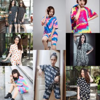 🔺ลดล้างสต๊อก​🔻ชุดเข้าเซต เสื้อOversize​+เลกกิ้งสามส่วน สุดฮิตมากๆ ผ้าดีมากนิ่ม ฟรีไซส์