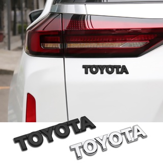 สติกเกอร์โลหะ ลายตราสัญลักษณ์ TOYOTA 3D สําหรับตกแต่งรถยนต์ Camry Land Cruiser 200 Mark 2012 E150 Caldina Auris Aqua