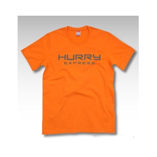 HURRY EXPRESS KERRY EXPRESS T SHIRT STREET เสื้อยืดคอกลม cotton no.20