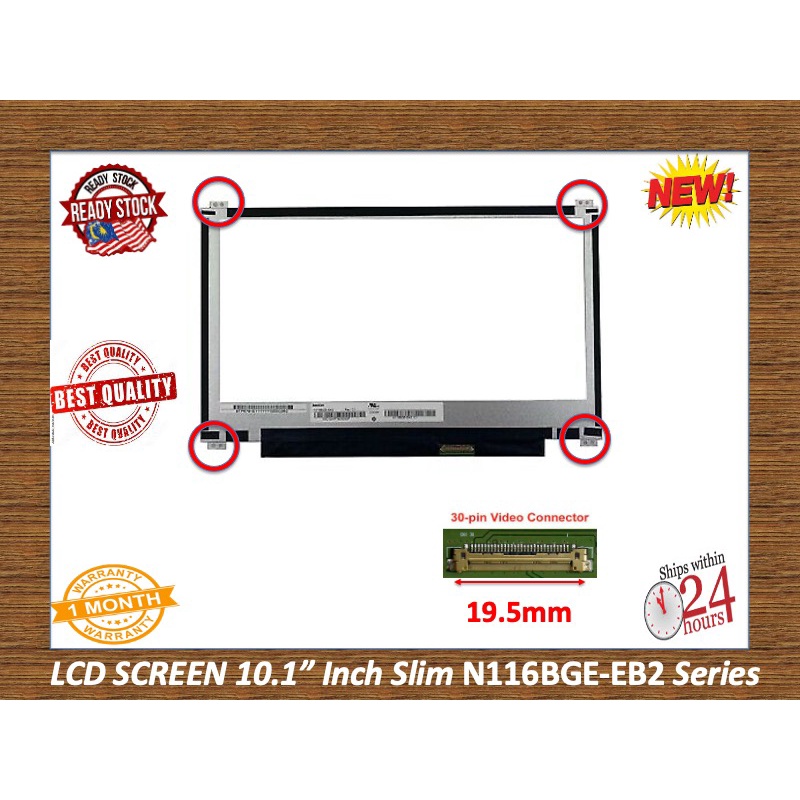 11.6 นิ้ว SLIM 30 พินหน้าจอ LCD N116BGE-E42 B116XTN02.3 ASUS EEEBOOK X205TA E200H E200HA E202S E202S
