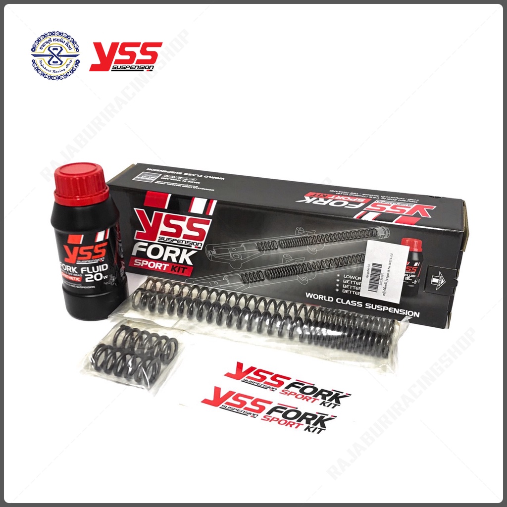 YSS สปริงโช๊คหน้า Fork Sport Kit มีให้เลือก PCX Click160 Grand Wave Nmax Scoopy แบบโหลดเตี้ย ชุดอัพเ