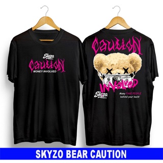 【Hot】ใหม่ล่าสุด เสื้อยืดผ้าฝ้าย แขนสั้น พิมพ์ลายหมี skyzo bear babygang แนวตลก เรียบง่าย ใหม่ล่าสุด เสื้อยืด ผ้าฝ้าย พิม