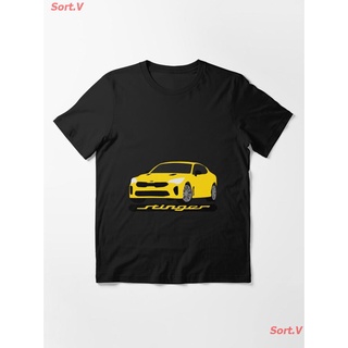 โลโก้ Kia Stinger Essential T-Shirt เสื้อยืดพิมพ์ลาย เสื้อยืดโลโก้รถ