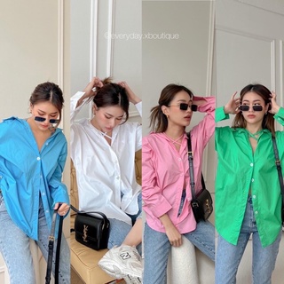 •cotton shirt•🍭(390฿ฟรีส่ง) เสื้อเชิ้ต สไตล์สาวมินิมอล งานเบสิค ที่ใส่แล้ว ไม่ธรรมดา เนื้อผ้าเชิ้ต ทรงสวย ใส่สบาย