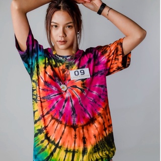 เสื้อมัดย้อมสีสด UNISEX | TIE DYE T-SHIRT | ผ้า Cotton100% - KT456-COOL SEASON