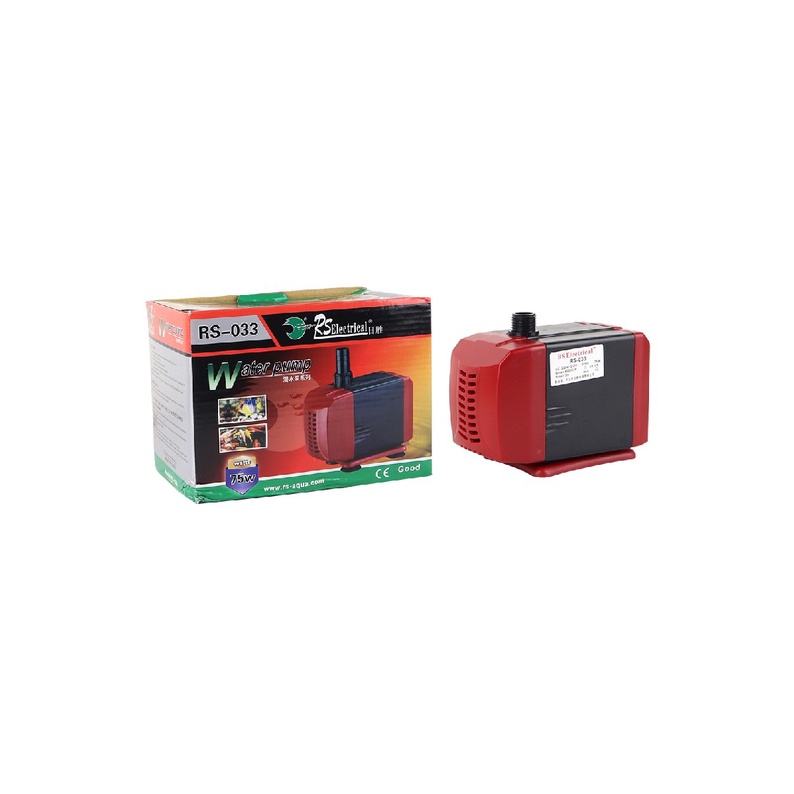 RS-033 ปั๊มน้ํา RiSheng / กําลัง = 75W, Qmax = 4000 L/H, Hmax = 3.0M
