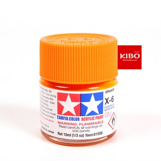 สีสูตรน้ำ TAMIYA X-6 Orange (10 Ml)