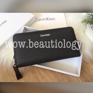 Calvin Klein Long Wallet กระเป๋าสตางค์ใบยาวซิปรอบ