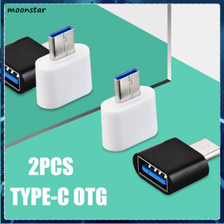 Ms ตัวแปลง Type-C เป็น USB OTG ความเร็วสูง ตัวผู้ เป็นตัวเมีย สําหรับแฟลชไดรฟ์ เมาส์ 2 ชิ้น