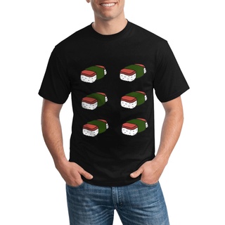 เสื้อยืด พิมพ์ลาย Spam Musubi ขนาดเล็ก หลากสี แฟชั่นสําหรับผู้ชาย